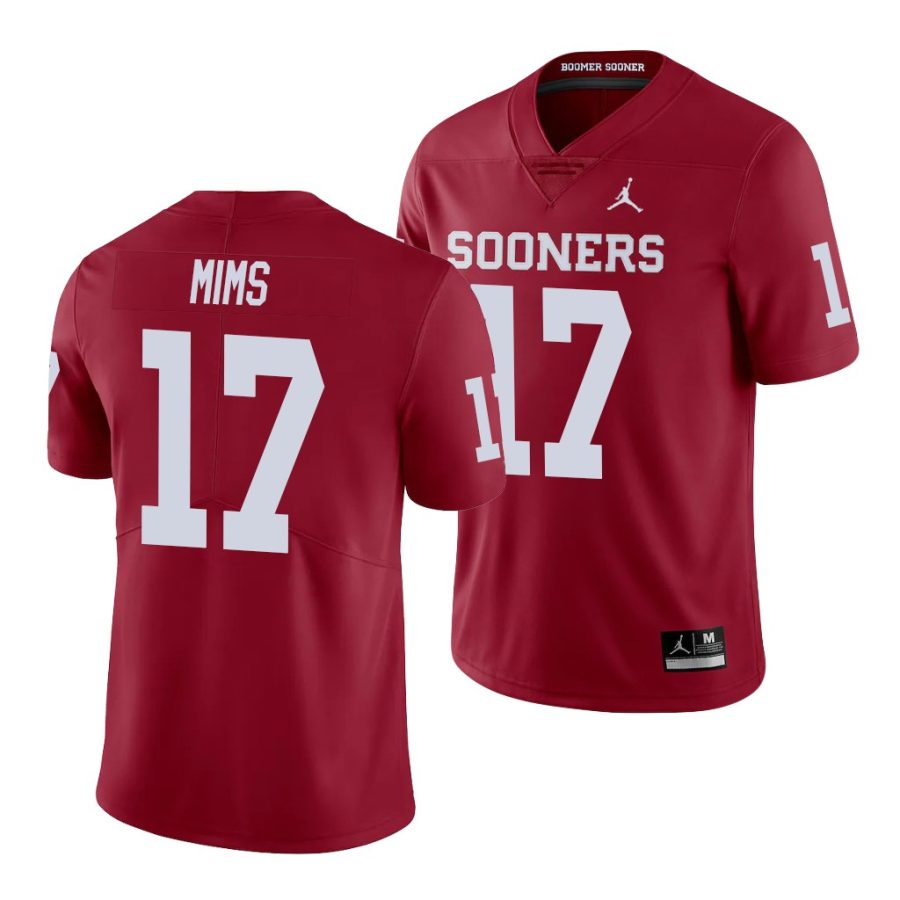 oklahoma sooners marvin mims crimson limited men's jersey