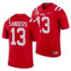 ole miss rebels braylon sanders red college football men jersey