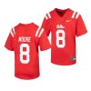 ole miss rebels elijah moore youth red untouchable jersey