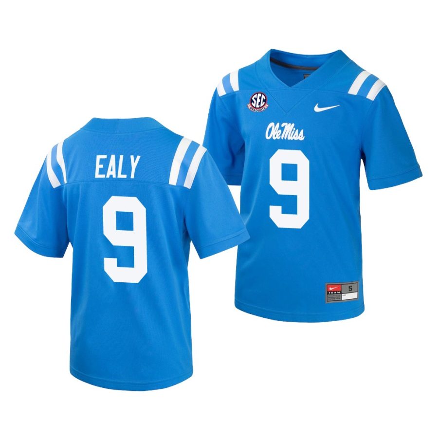 ole miss rebels jerrion ealy powder blue college football jersey