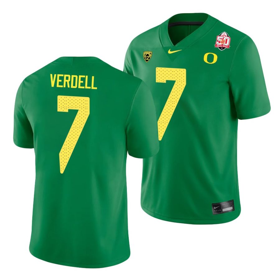 oregon ducks cj verdell green 2021 fiesta bowl men's jersey 0