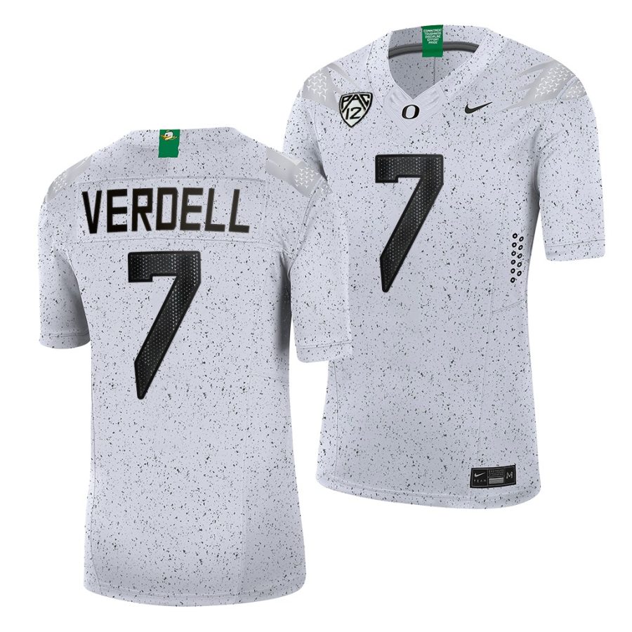 oregon ducks cj verdell white eggshell men jersey