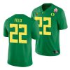 oregon ducks darrian felix green 2021 fiesta bowl men's jersey 0