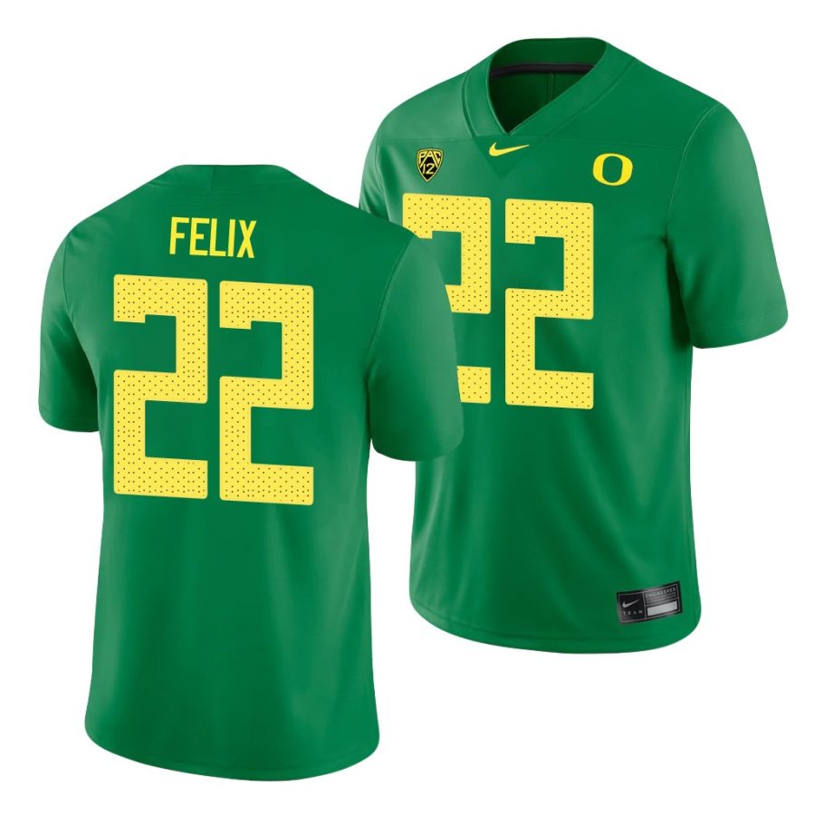 oregon ducks darrian felix green college football men's jersey