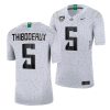 oregon ducks kayvon thibodeaux white eggshell men jersey