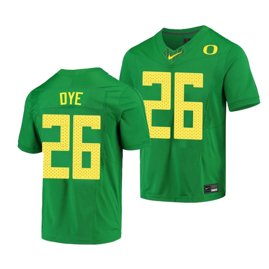 oregon ducks travis dye green limited men's jersey