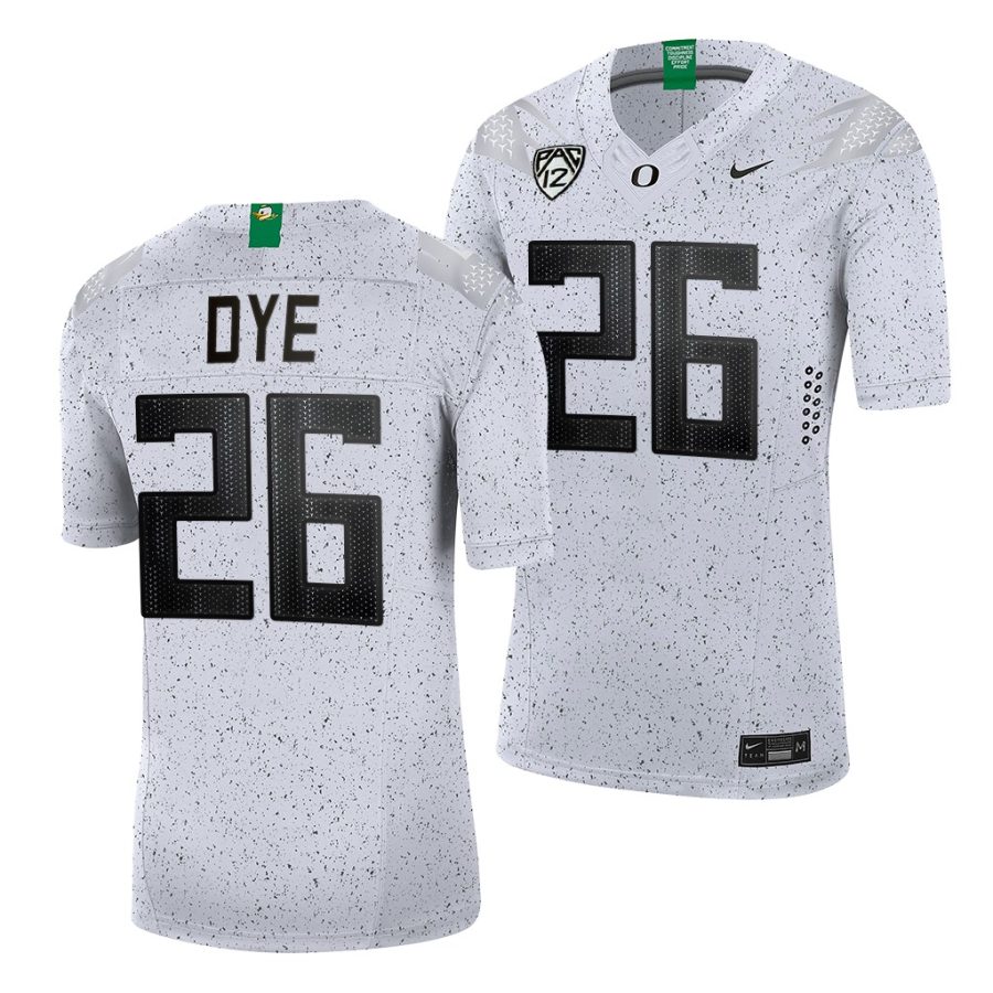 oregon ducks travis dye white eggshell men jersey