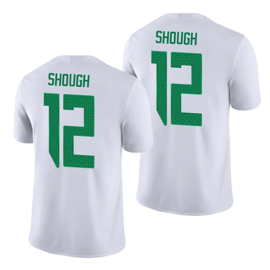 oregon ducks tyler shough white game men's jersey