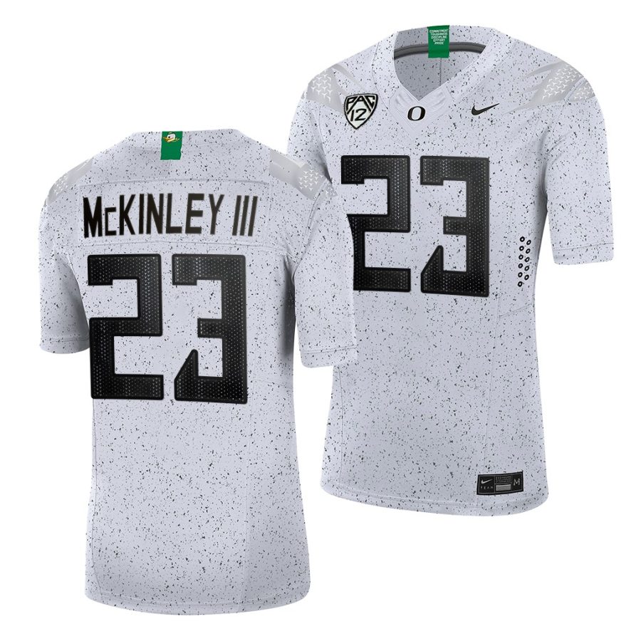 oregon ducks verone mckinley iii white eggshell men jersey