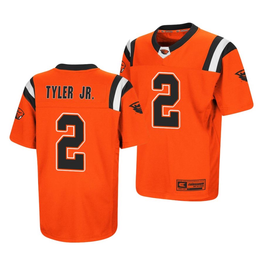 oregon state beavers calvin tyler jr. orange replica men's jersey