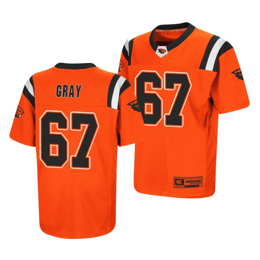 oregon state beavers joshua gray orange replica men's jersey