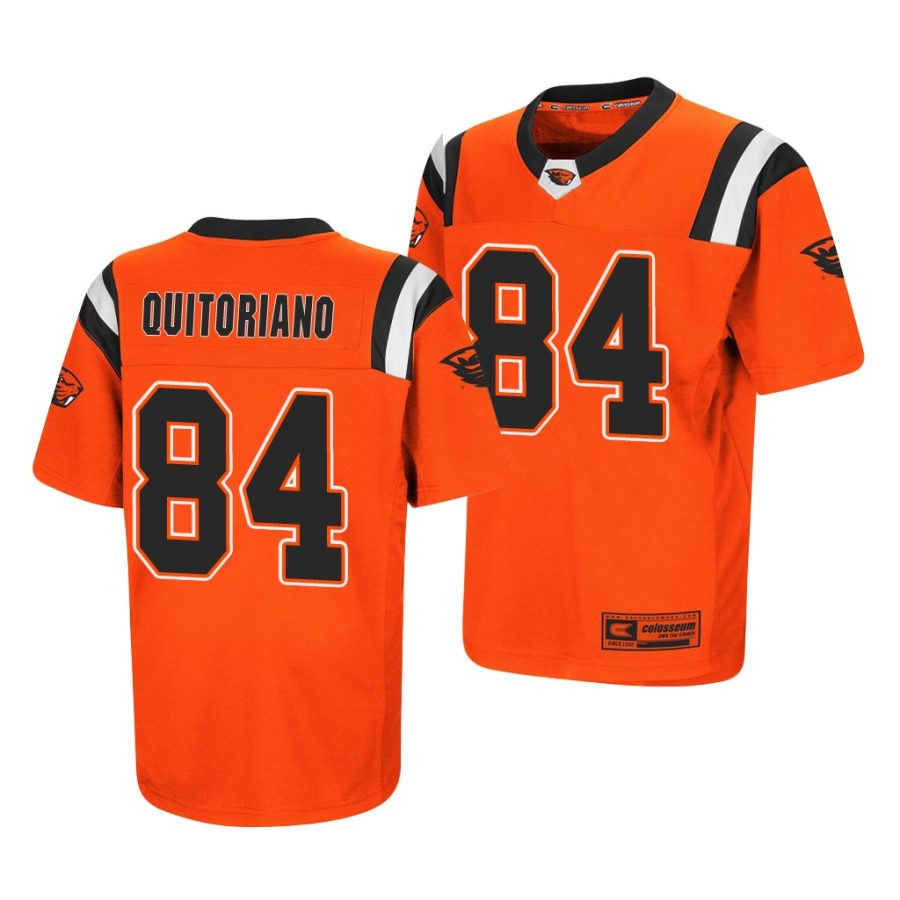 oregon state beavers teagan quitoriano orange replica men's jersey