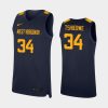 oscar tshiebwe navy replica men's jersey