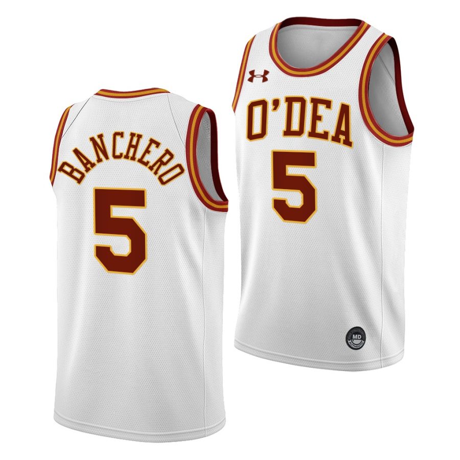 paolo banchero white o'dea high school 2022 nba draft top prospect jersey