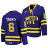 parker tuomie ncaa college hockey purple replica jersey