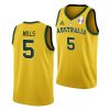 patty mills gold tokyo olimpics australia team jersey