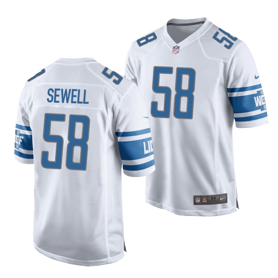 penei sewell lions 2021 nfl draft game men's white jersey