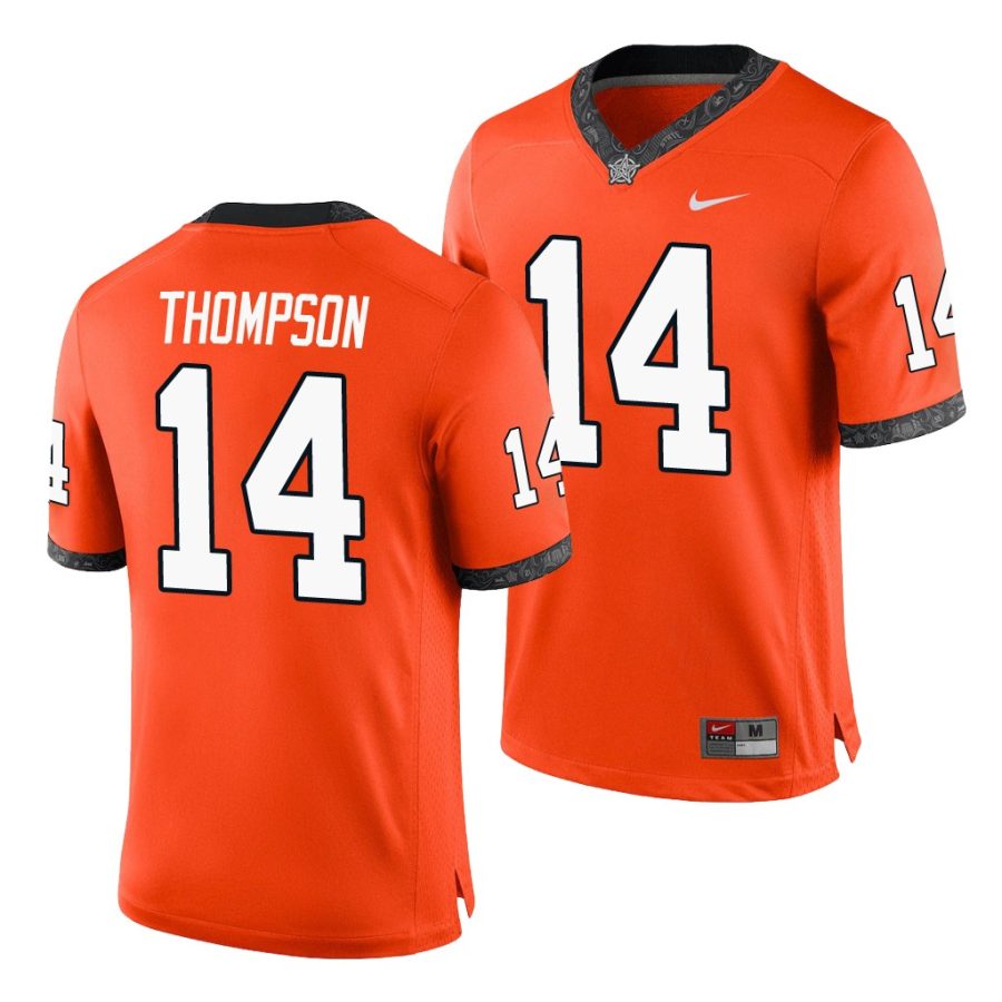 peyton thompson orange college football men's jersey