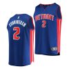 pistons cade cunningham blue 2021 nba draft 1st round pick replica jersey