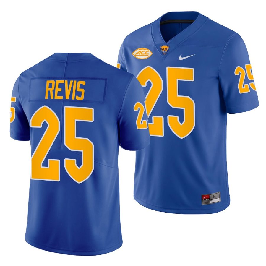 pitt panthers darrelle revis royal college football men jersey