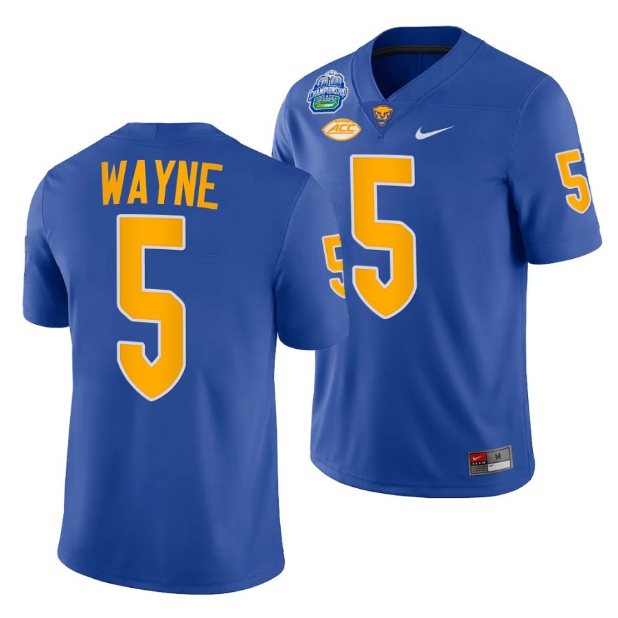 pitt panthers jared wayne royal 2021 acc football conference champions jersey