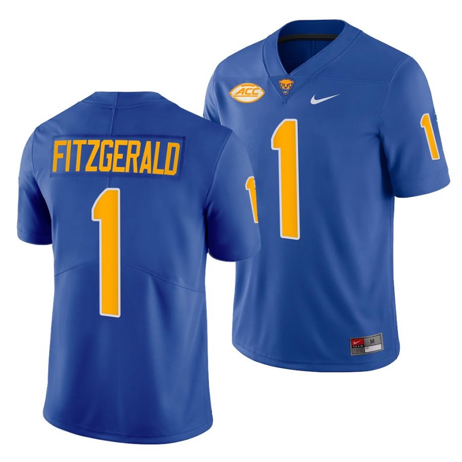 pitt panthers larry fitzgerald royal college football men jersey