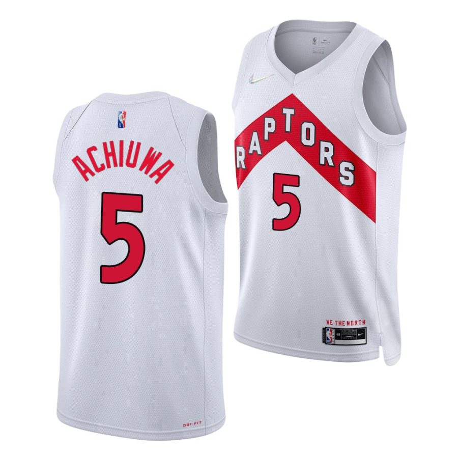 precious achiuwa raptors association edition 75th anniversary 2021 22 white jersey