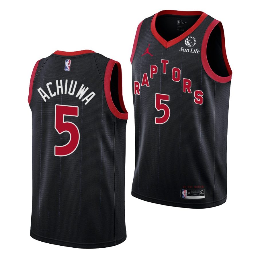 precious achiuwa raptors statement edition black jersey