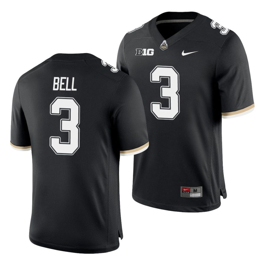 purdue boilermakers david bell black college football men's jersey