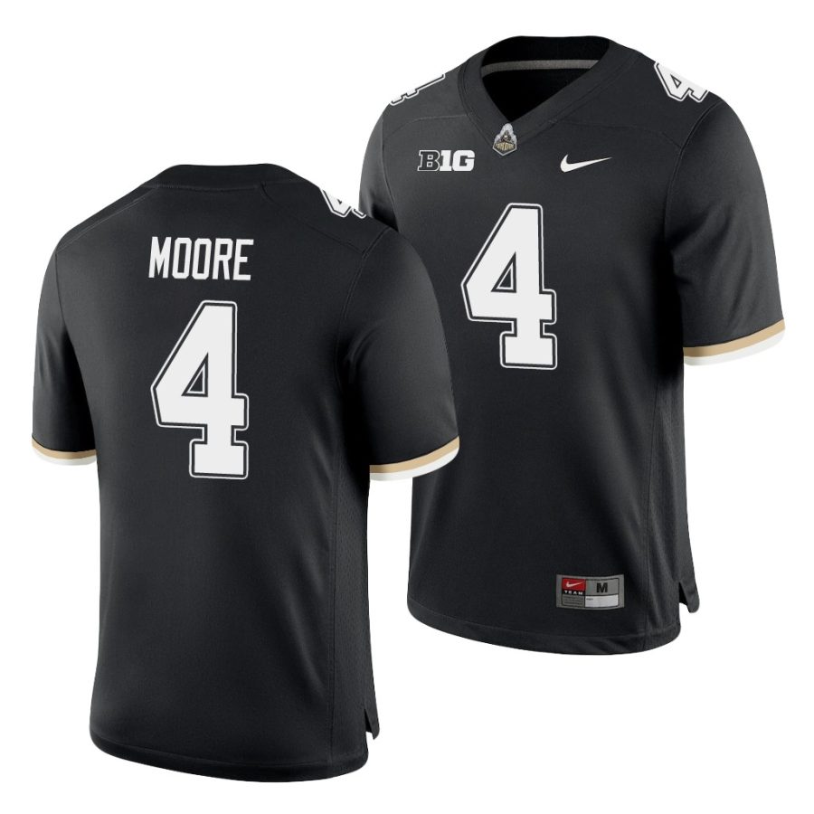 purdue boilermakers rondale moore black college football men's jersey