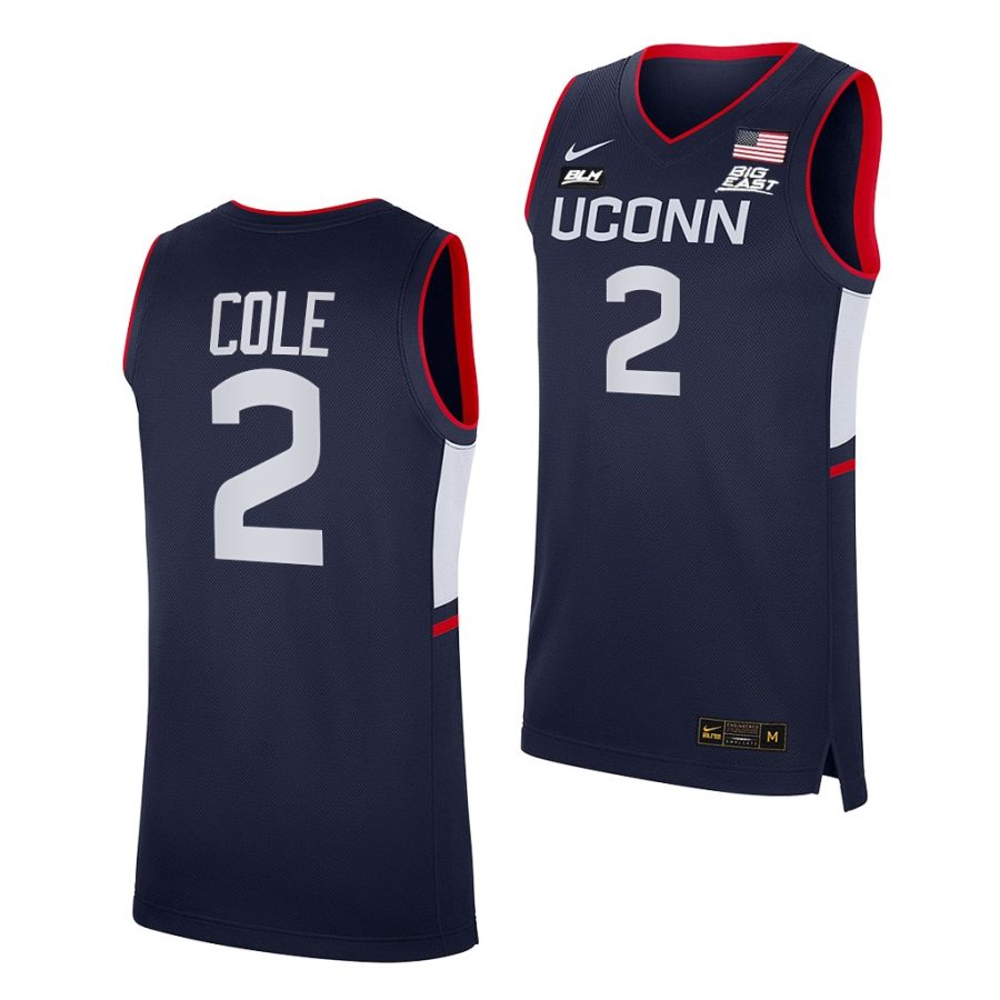 r.j. cole uconn huskies college basketball 2021 22 blm jersey