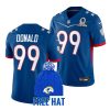 rams aaron donald royal 2022 nfc pro bowl georgia bulldogs alumni jersey