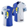 rams matthew stafford royal white split pitt panthers alumni jersey