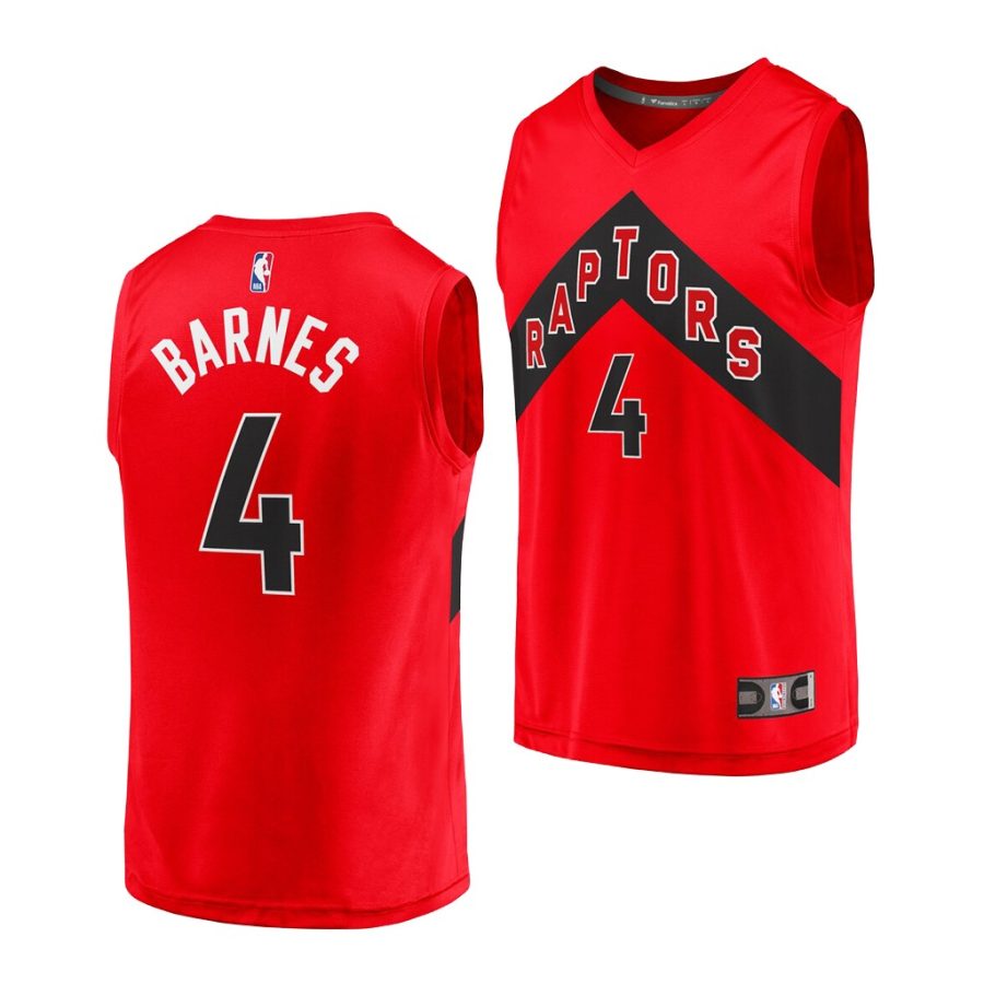 raptors scottie barnes red 2021 nba draft 1st round pick replica jersey