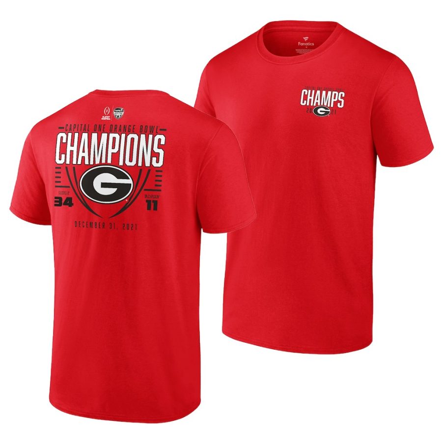 red 2021 orange bowl champions cfp score men t shirt