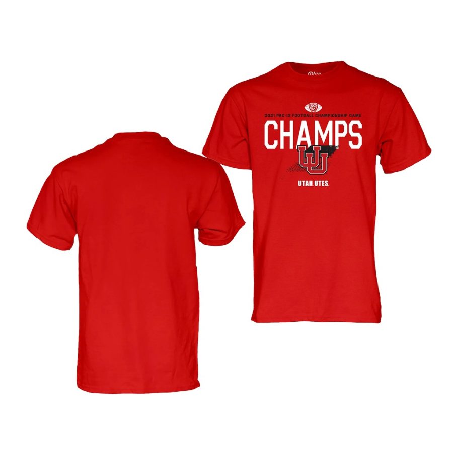 red 2021 pac 12 football conference championslocker room utah utes shirt