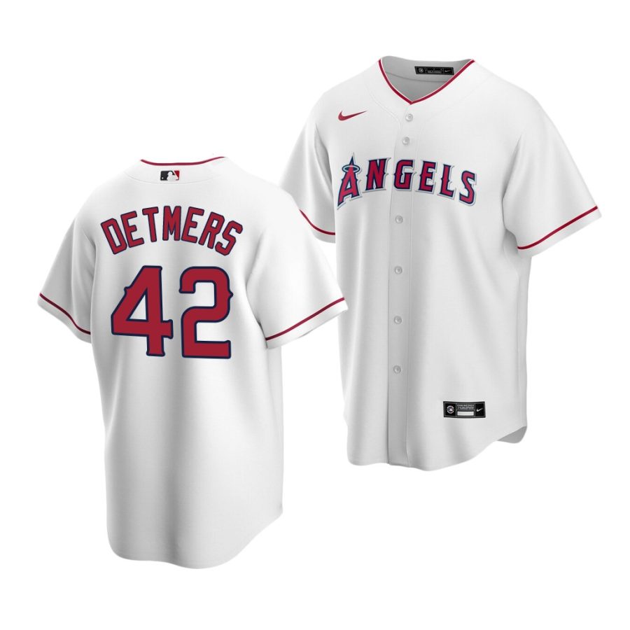 reid detmers angels 2020 mlb draft replica home white jersey