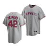 reid detmers angels 2020 mlb draft replica road gray jersey