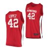 robin lopez red college basketball men jersey