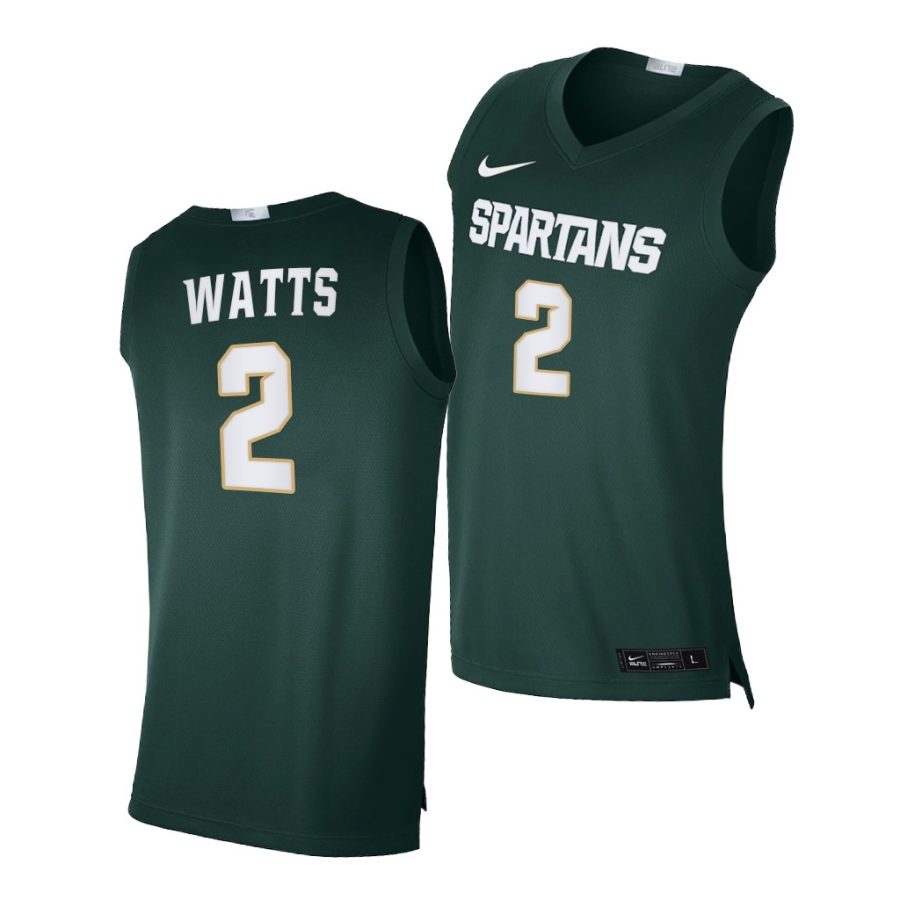 rocket watts green alumni limited michigan state spartans jersey