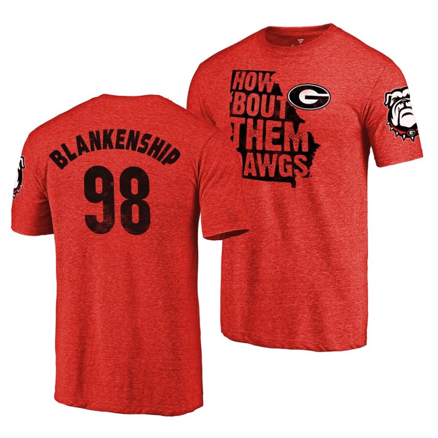 rodrigo blankenship red hometown classic tri blend jersey