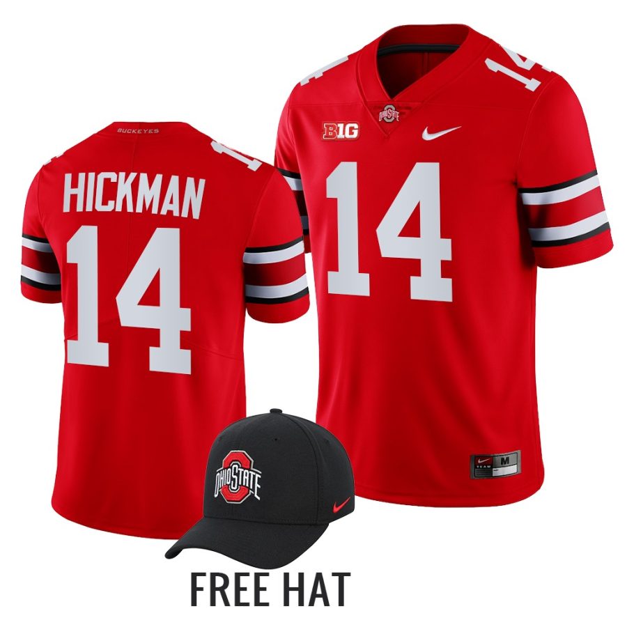 ronnie hickman ohio state buckeyes scarlet color rush special uniform jersey