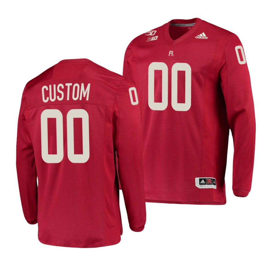 rutgers scarlet knights custom scarlet college football men's jersey