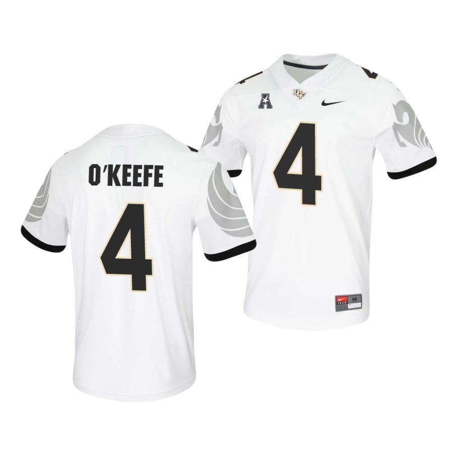 ryan o'keefe white college football men's jersey