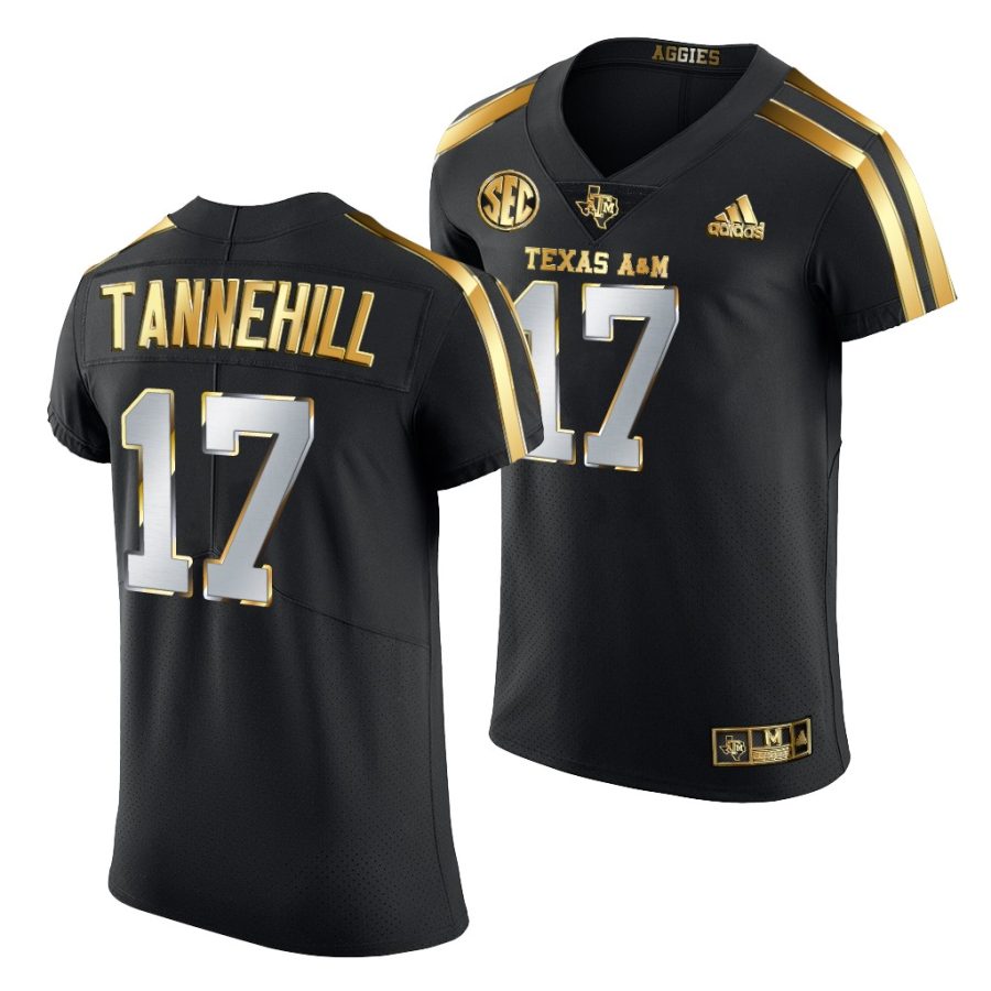 ryan tannehill black golden edition texas a&m aggies jersey