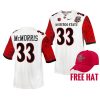 san diego state aztecs patrick mcmorris black 2021 frisco bowl free hat jersey