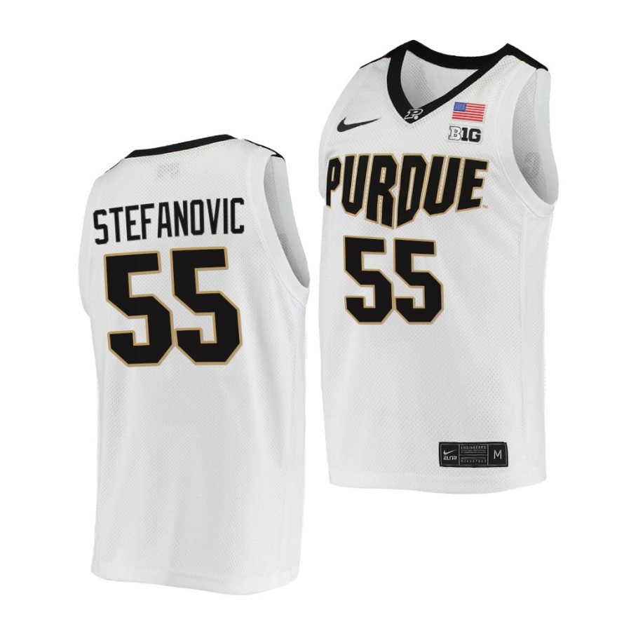 sasha stefanovic white college basketball 2021 22replica jersey