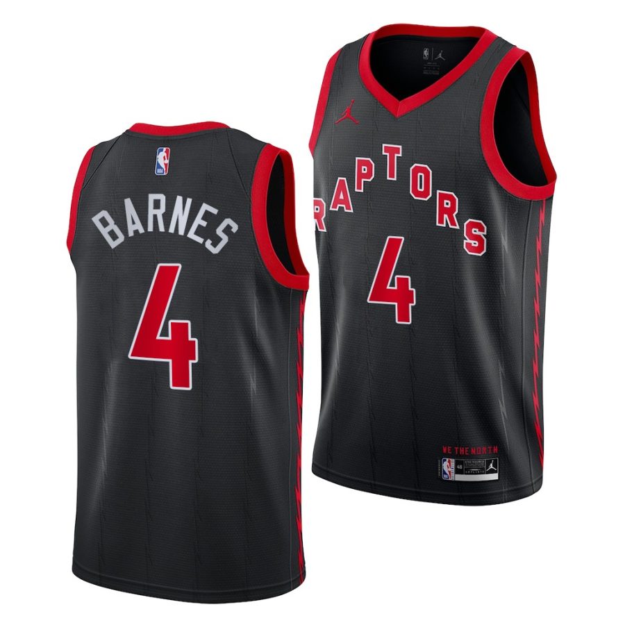 scottie barnes raptors 2021 black statement edition 2021 nba draft jersey