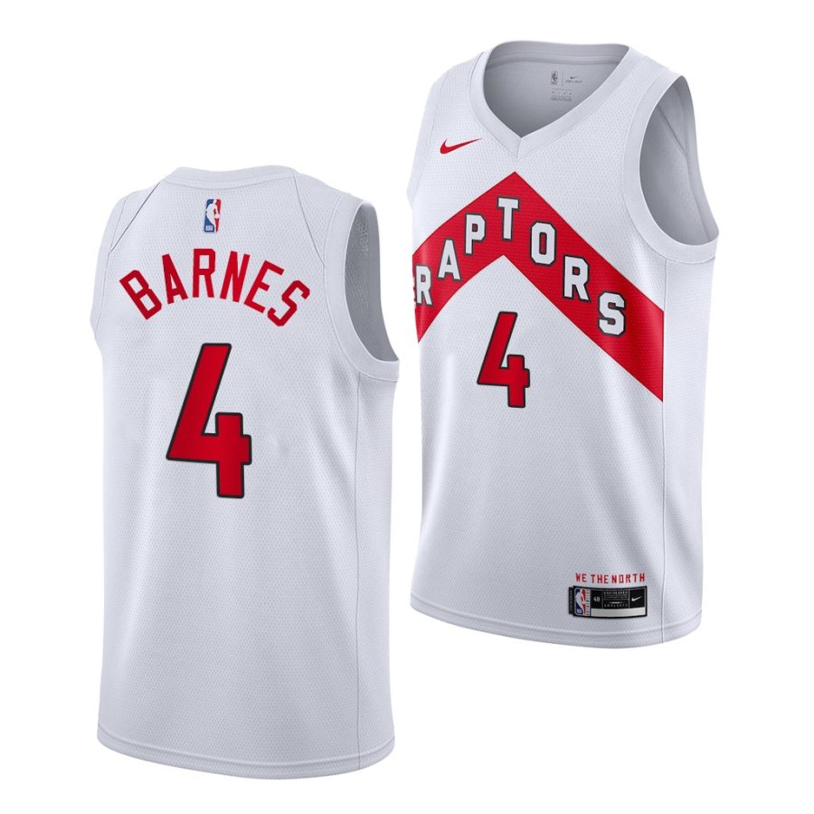 scottie barnes raptors 2021 white association edition 2021 nba draft jersey