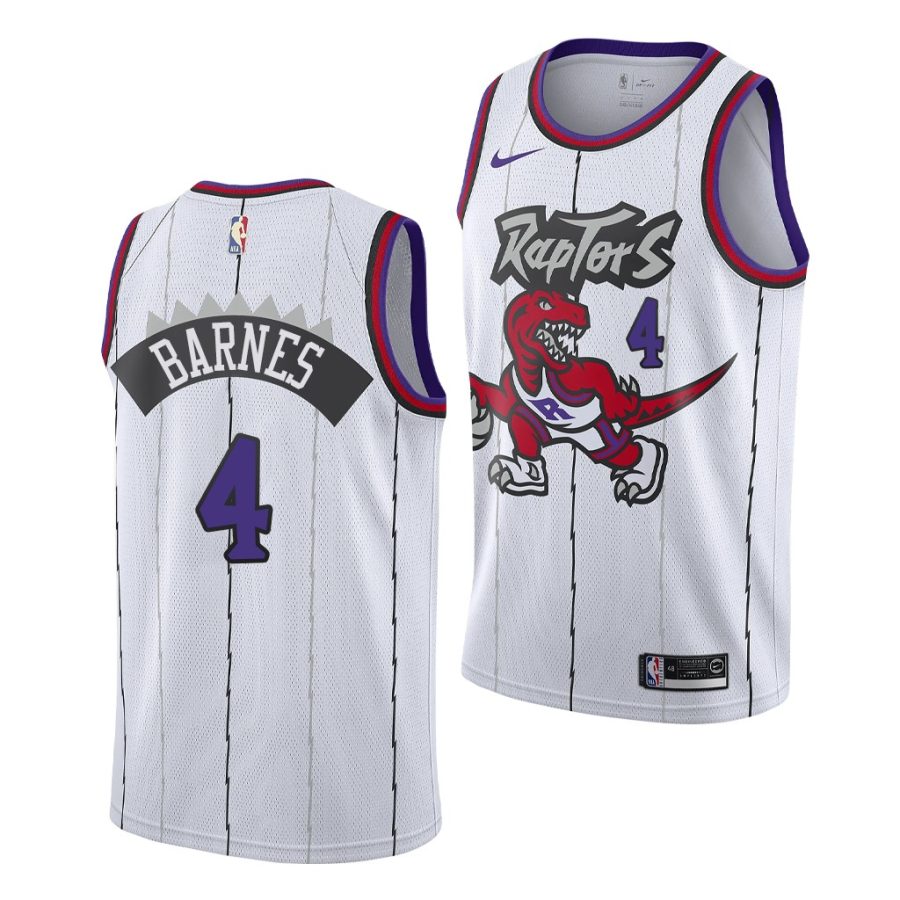 scottie barnes raptors 2021 white classic edition 2021 nba draft jersey